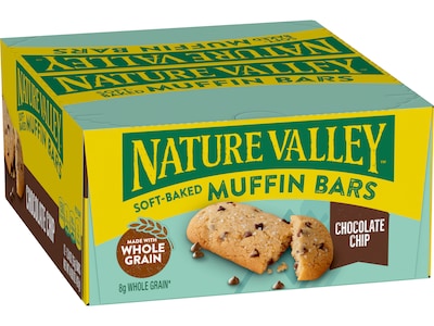 Nature Valley Chocolate Chip Soft-Baked Muffin Bar, 1.24 oz., Dozen (20667000)