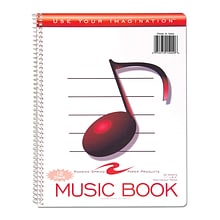 Roaring Spring Paper Products Use Your Imagination Music Notebook, 8.5 x 11, Stave-Ruled, 32 Sheet