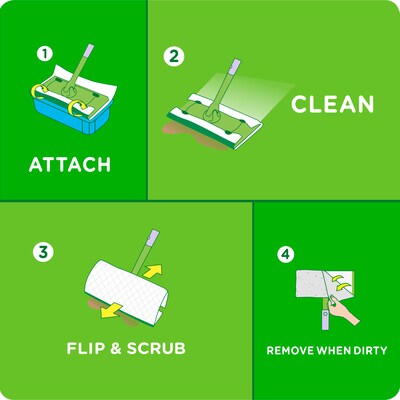 Swiffer Sweeper TRAP + LOCK Wet Mop Cloth, Open Window Fresh, 38/Pack (00742)