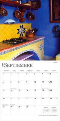 2026 BrownTrout Cocinas Mexicanas Kitchens of Mexico 12" x 12" Monthly Wall Calendar (9798330702978)