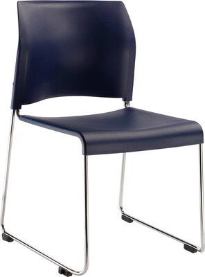 NPS 8800 Series Stacking Chair, Navy, 4 Pack (8804-11-04/4)