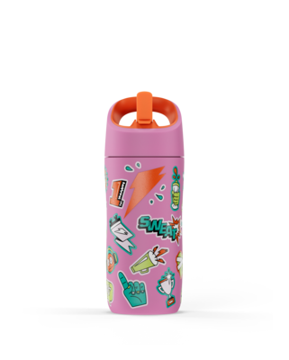 Gatorade Rookie Stainless Steel Water Bottle, 12 oz., Pink (05612)
