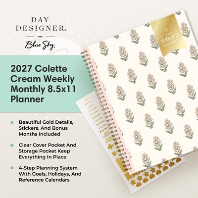 2027 Blue Sky Day Designer 8.5" x 11" Weekly & Monthly Planner (161686)
