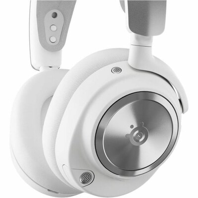 SteelSeries Arctis Nova Pro Wireless Noise Canceling Bluetooth Stereo Gaming Headset, 3.5mm Jack, White (61524)