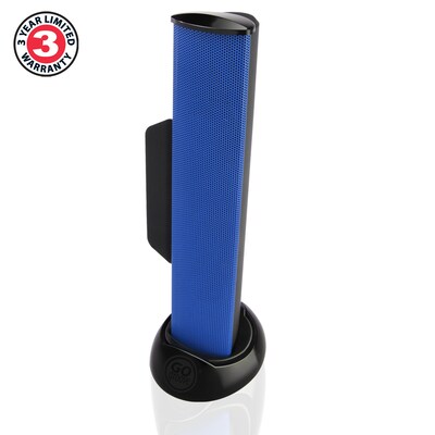 GOgroove SonaVERSE USB Laptop Computer Speaker with Clip-On Portable Soundbar, Blue (GGSVUSB100BLWS)