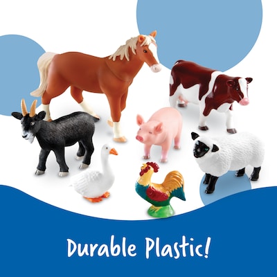 Learning Resources Jumbo Farm Animals, Set of 7 (LER0694)