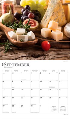 2026 BrownTrout Kitchen 14" x 12" Monthly Wall Calendar (9798330704057)