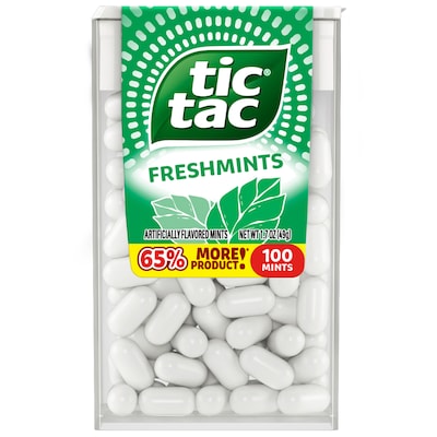 Tic Tac Freshmints, 20 oz., 100 Pieces/Pack, 12 Packs/Box (FEU00384)