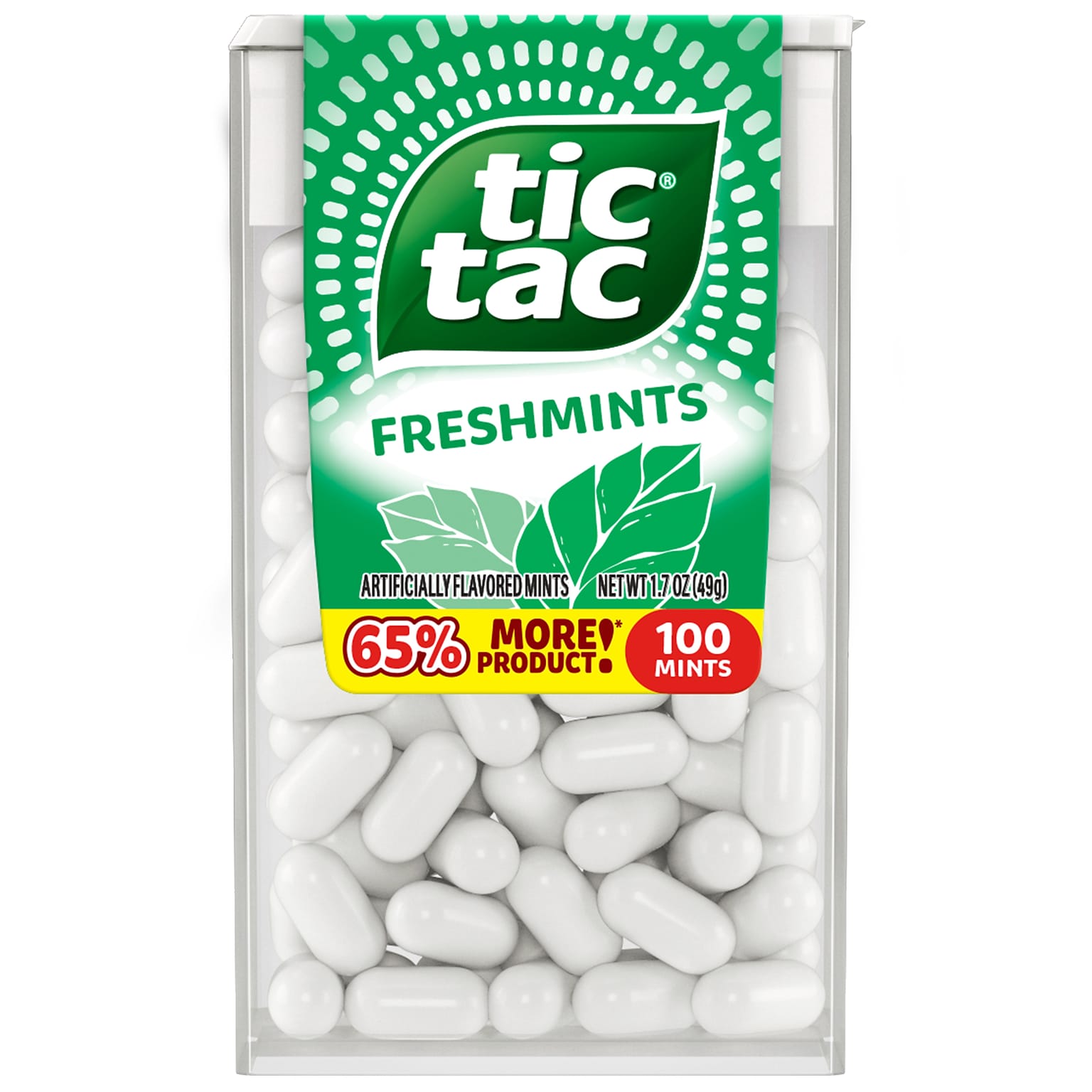 Tic Tac Freshmints, 20 oz., 100 Pieces/Pack, 12 Packs/Box (FEU00384)