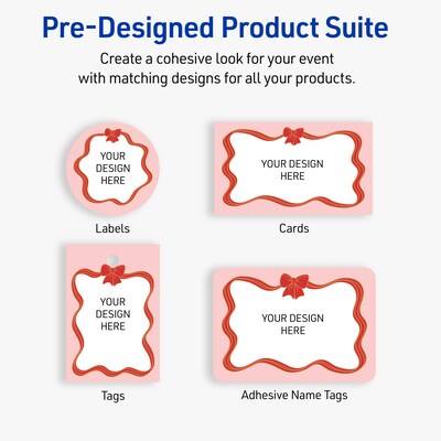 Avery Rectangle Multipurpose Labels, 1" x 2-5/8", White, 160/Pack (19479370570)