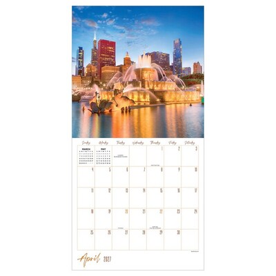 2027 TF Publishing Chicago 12 x 12 Monthly Wall Calendar, Multicolored (27-1036)