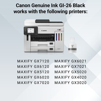Canon GI-26 Black High Yield Ink Cartridge Refill (4409C001)
