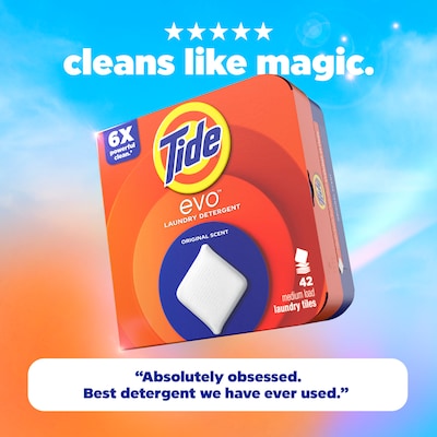Tide evo Laundry Detergent, Original Tide Scent, 42 Loads, 42/Pack (21856)
