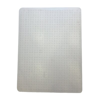 Floortex Cleartex TrYlok Carpet Chair Mat, 46 x 59, Designed for Low-Pile Carpet, Clear Vinyl (NRCMFLVT0006)