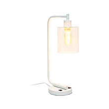 Lalia Home Studio Loft Incandescent Desk Lamp, 18.8, Matte White (LHD-2002-WH)