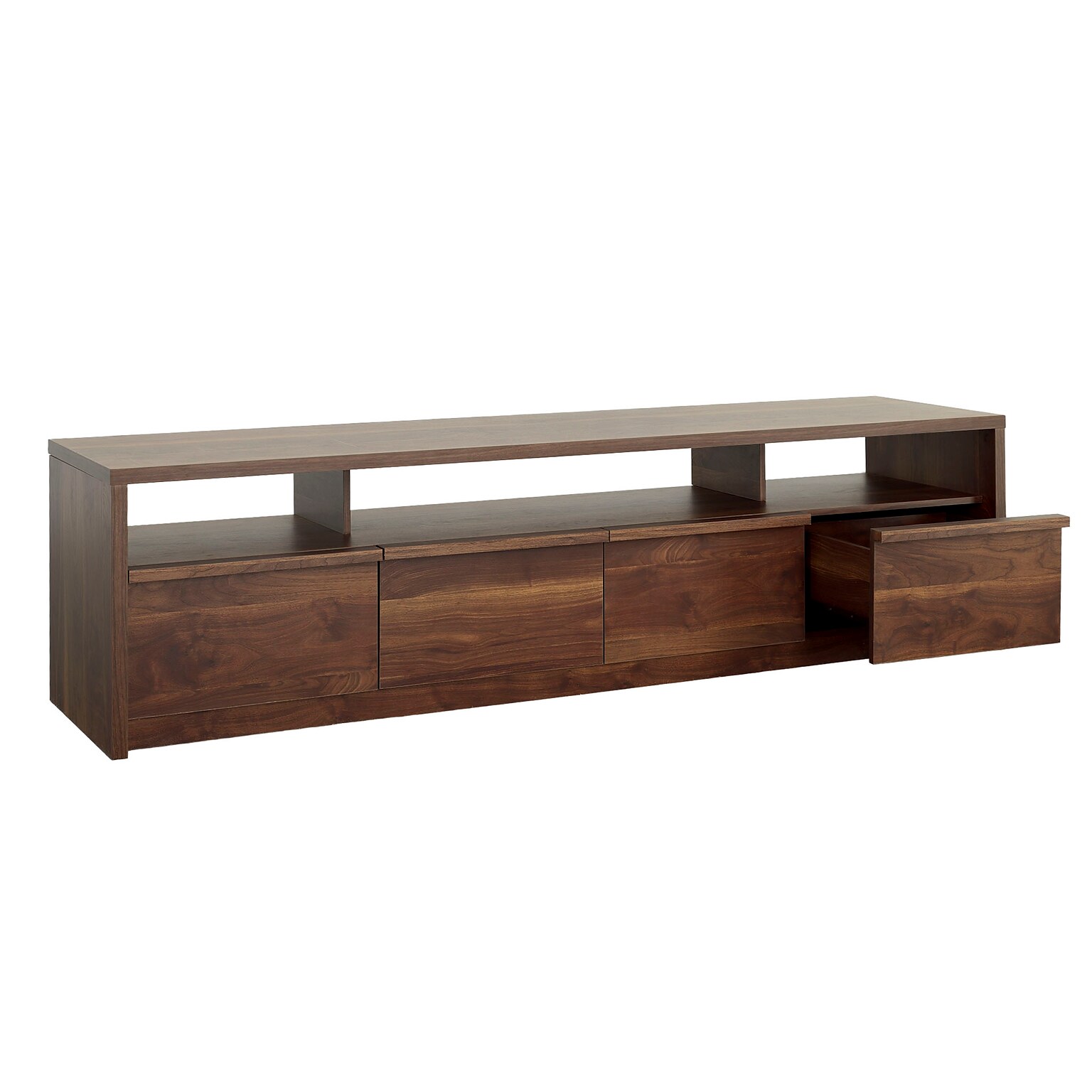 Sauder Harvey Park Credenza TV Stand, Screens up to 86, Grand Walnut (433787)