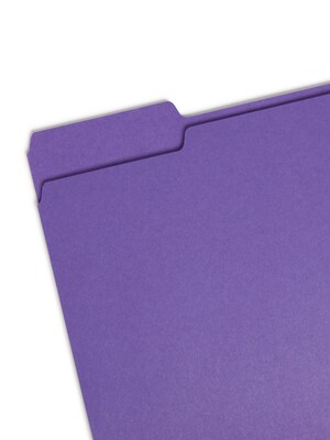 Smead File Folders, 1/3-Cut Tab, Letter Size, Assorted Colors, 100/Box (11948)