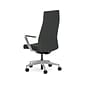 HON Cofi Fabric Swivel Executive Chair, Black/Polished Aluminum (HCFEU.W0.STC.P.H.UR10.CHSTC09.PA)