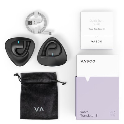 Vasco Electronics Earbud Translator, Black (E1)