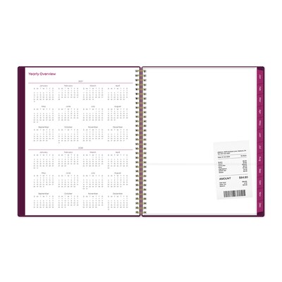 2027 Blue Sky Gili 8.5" x 11" Calendar Year Weekly & Monthly Planner, Plastic Cover (117889-27)