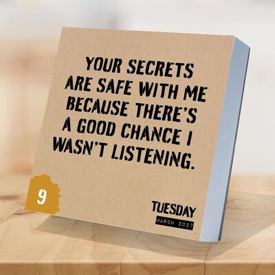2027 TF Publishing Anti Affirmations 4.25 x 5.25 Daily Day-to-Day Calendar, Multicolored (27-3000)