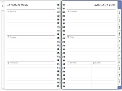 2025 Blue Sky Lindley 5 x 8 Weekly & Monthly Planner, Plastic Cover, Multicolor (101579-25)