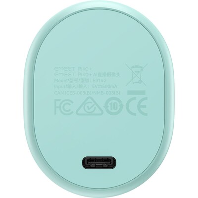 EMEET Piko HD 4K 8MP Webcam, Adjustable Mount, Green (EMDKGB-LD)