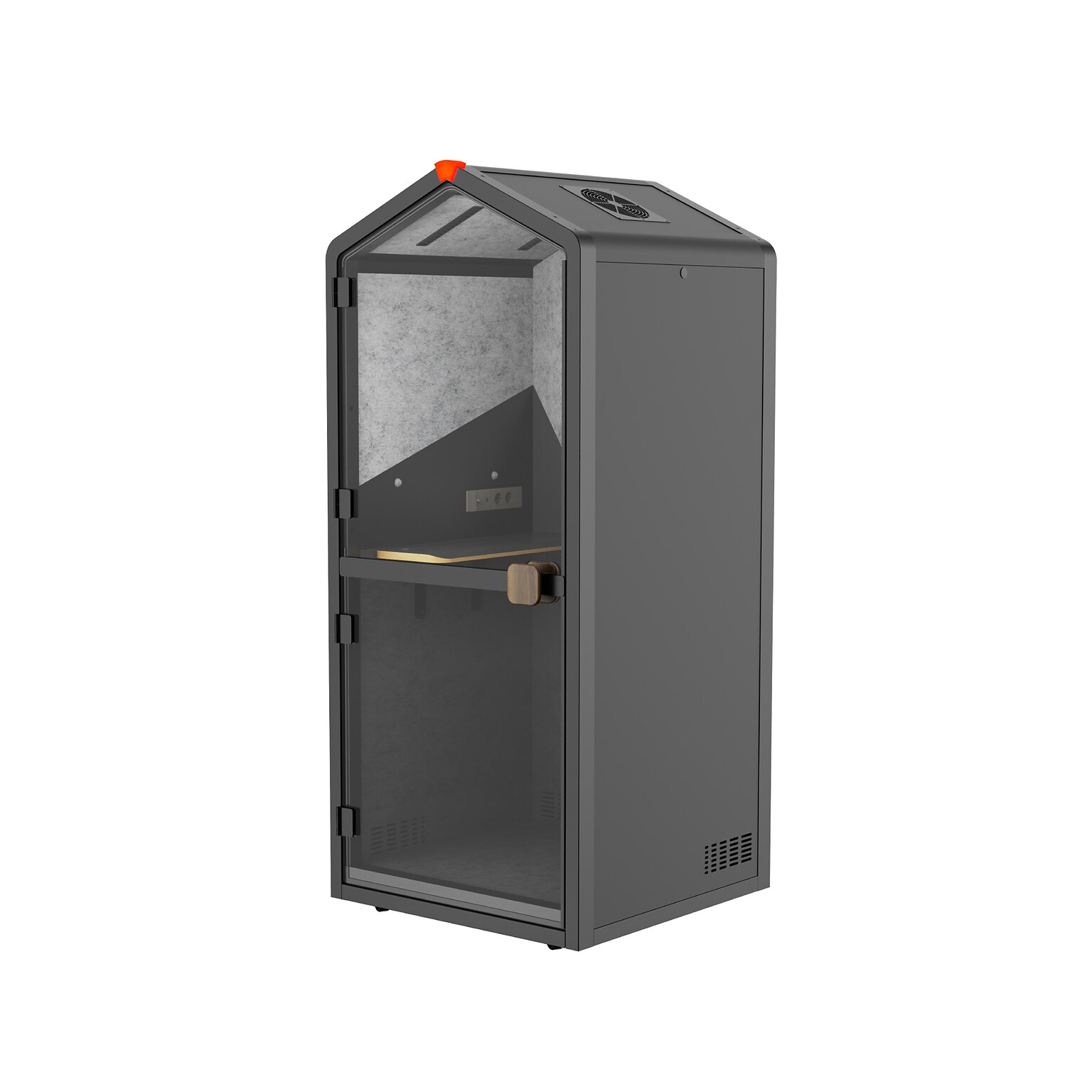 Flexispot Quick Install Series Solo Pro Sound Absorbing Privacy Booth, Black (EP1SB)