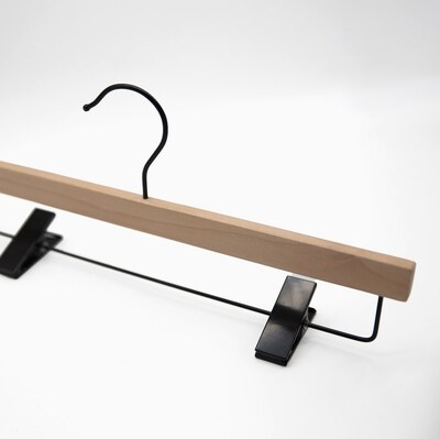 Nahanco Wood Clothes Hangers, Raw Wood, 100/Carton (21514RCBH)