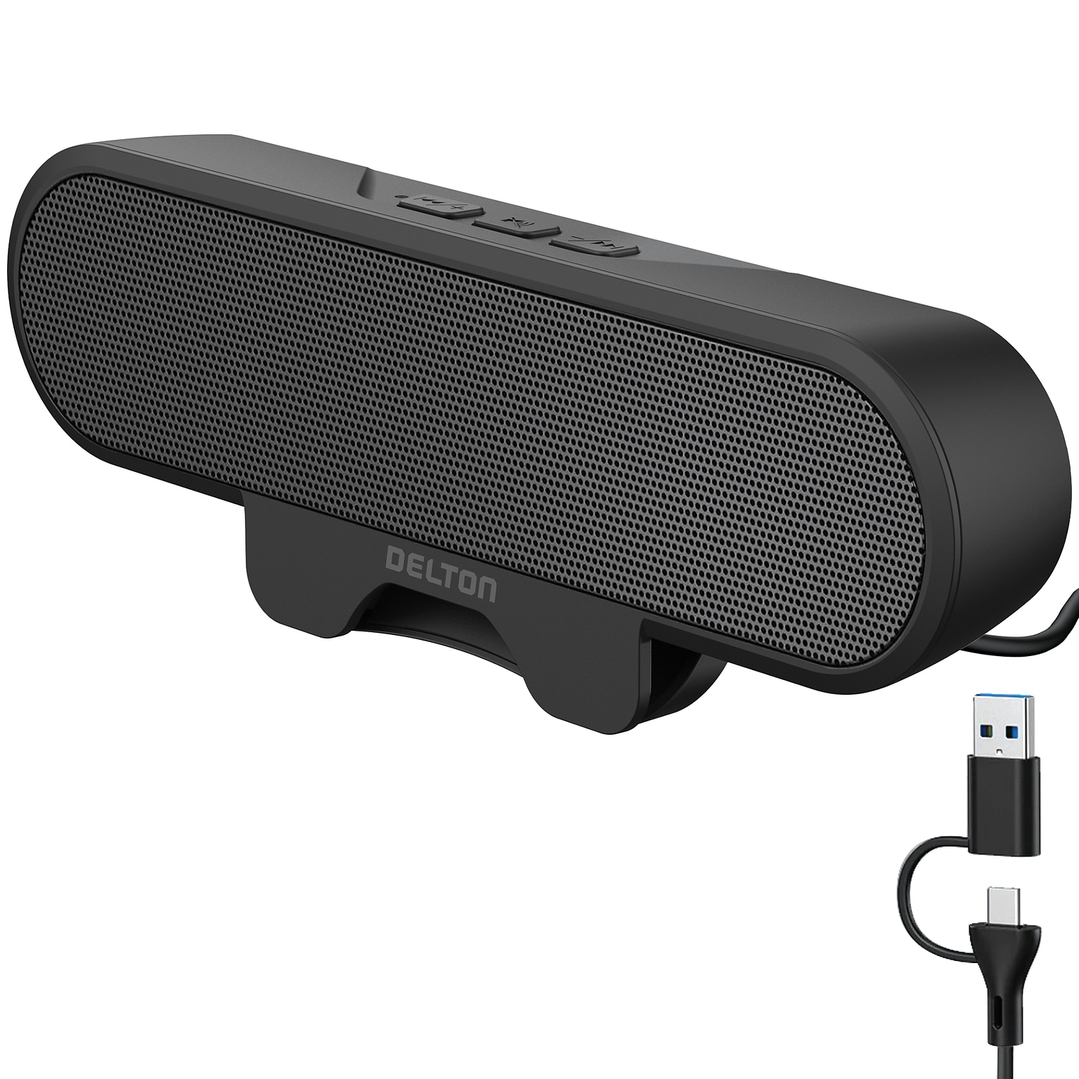Delton P150 Clip-On 10-Watt Computer Speaker, Black (DSP150C-U)