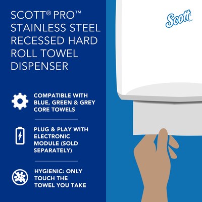 Scott Pro Hardwound Towel Dispenser, Stainless Steel (31501)