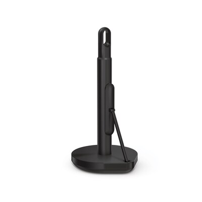 simplehuman Tension Arm Paper Towel Holder, Matte Black Steel (KT1204)