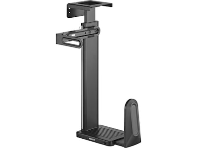 Mount-It! Steel CPU Heavy-Duty Under-Desk/Wall Mount, Matte Black (MI-7171)