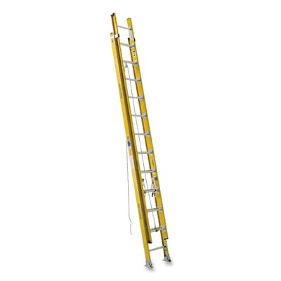 Werner D7100-2 24 ft. Fiberglass Extension Ladder, 375 lb. Capacity