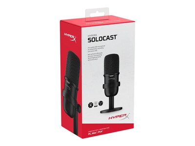 HP HyperX SoloCast Condenser Microphone, Black (4P5P8AA)