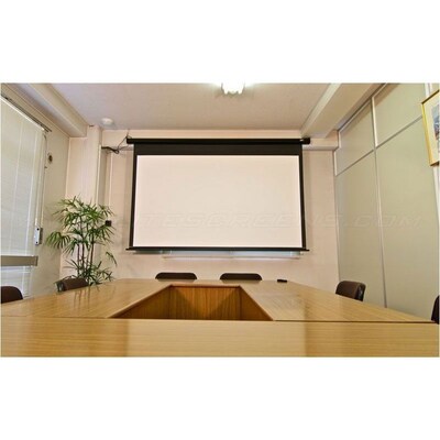 Elite Screens Spectrum Series 84" Electric Wall/Ceiling Projector Screen, Matte White, 16:9 (ELECTRIC84H2)