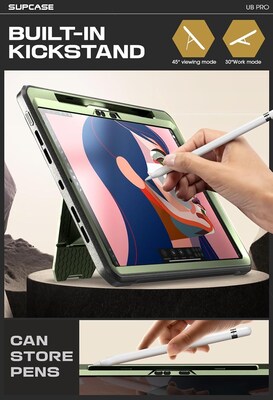 SUPCASE Unicorn Beetle Pro Plastic 11" Fullbody Case for iPad Pro 11" 5th Generation, Green