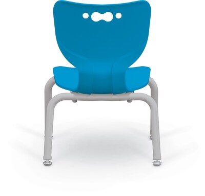 MooreCo 10" Hierarchy Student Chair with 4 Legs, Blue/Platinum Base (703673563109)