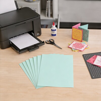 Quill Brand® Cover Stock Paper, 8 1/2 x 11, Green