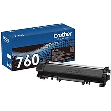 Brother TN760 Black High Yield Toner Cartridge, 3/Pack (TN760-3PKSTP)