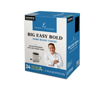 Emeril's Big Easy Bold Coffee Keurig® K-Cup® Pods, Dark Roast, 24/Box (PB4137)