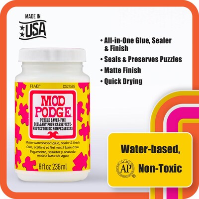 Mod Podge Puzzle Saver, Matte, 8oz., 3/Pack (MODCS27589-3)