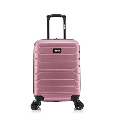 InUSA Trend 20.5 Hardside Carry-On Suitcase, 4-Wheeled Spinner, Rose Gold (IUTRE00S-ROS)