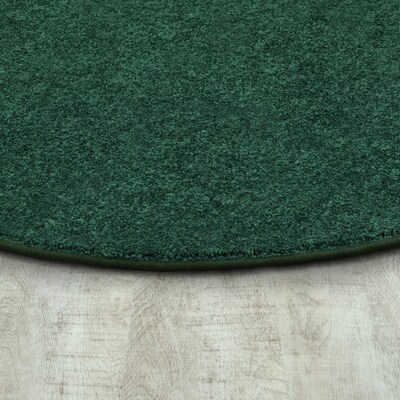Joy Carpets Endurance Polyester 12 x 76 Oval Machine Tufted Rug, Forest (80SS-02)