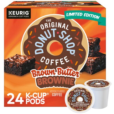 The Original Donut Shop Brown Butter Brownie Coffee Keurig® K-Cup® Pod, 24/Box (5000388890)