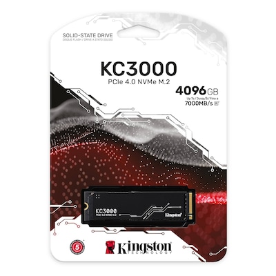 Kingston KC3000 4096GB PCIe 4.0 NVMe Internal Hard Drive (SKC3000D/4096G)