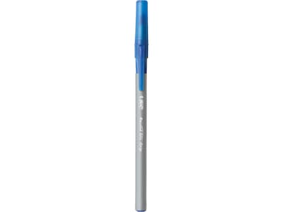 BIC Round Stic Grip Xtra Comfort Ballpoint Pen, Medium Point, 1.0mm, Blue Ink, 24/Box, 6 Boxes/Pack (GSMG144E-BLU)