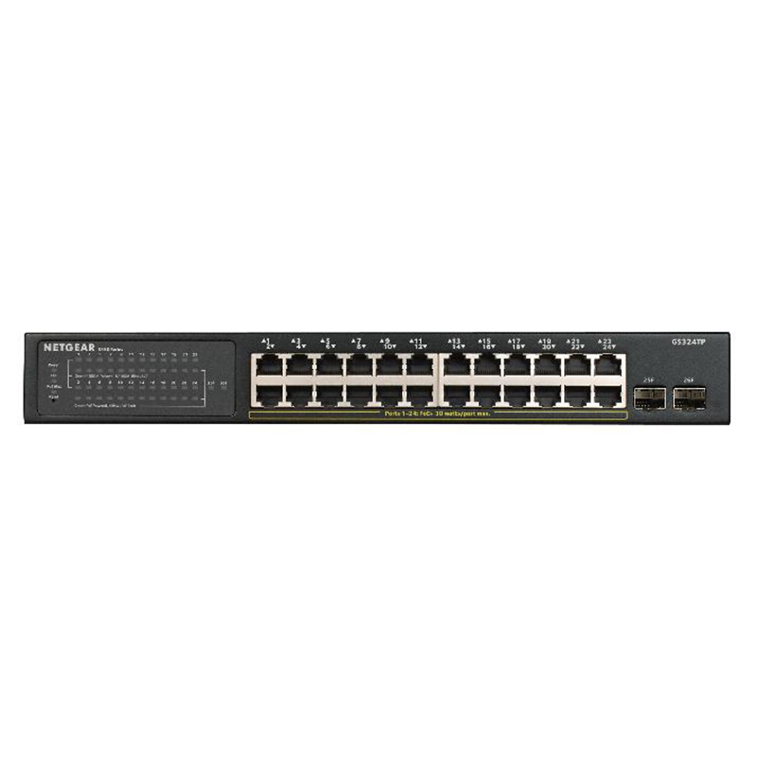 Netgear S350 Series 24-Port Gigabit Ethernet PoE+ Smart Switch, 1Gbps ...