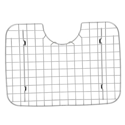 Better Houseware Coated Steel D-Shape Sink Protector, Silver (BTH514878)