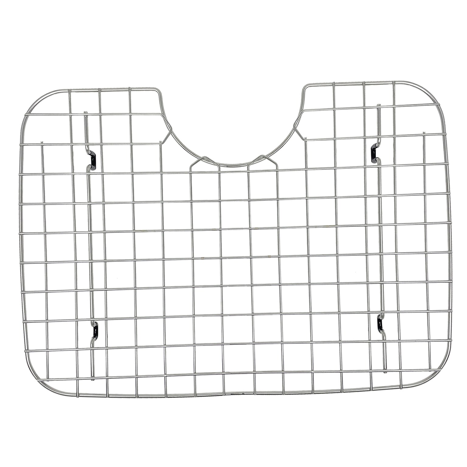 Better Houseware Coated Steel D-Shape Sink Protector, Silver (BTH514878)